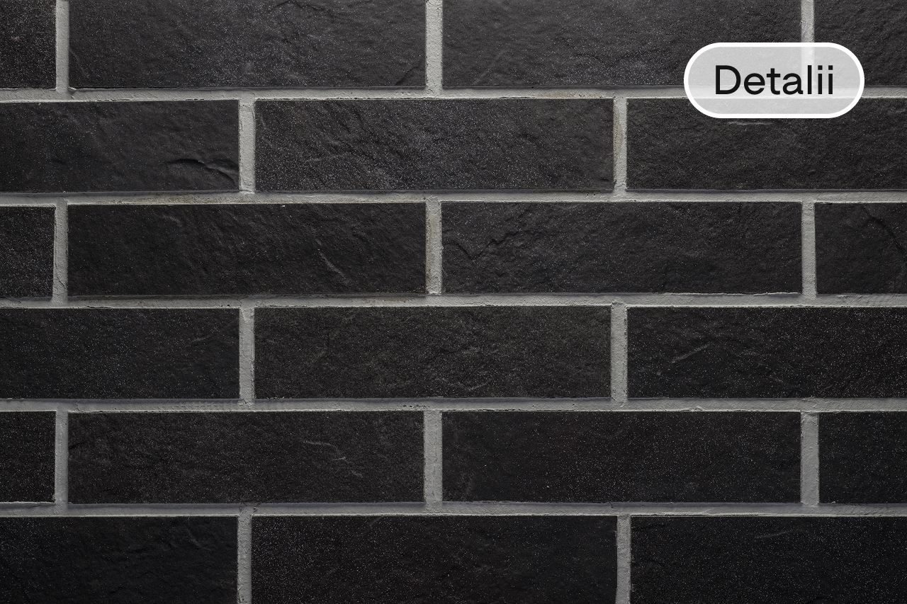 Placă flexibilăRock Stone Brick Vulcanic Antracit
