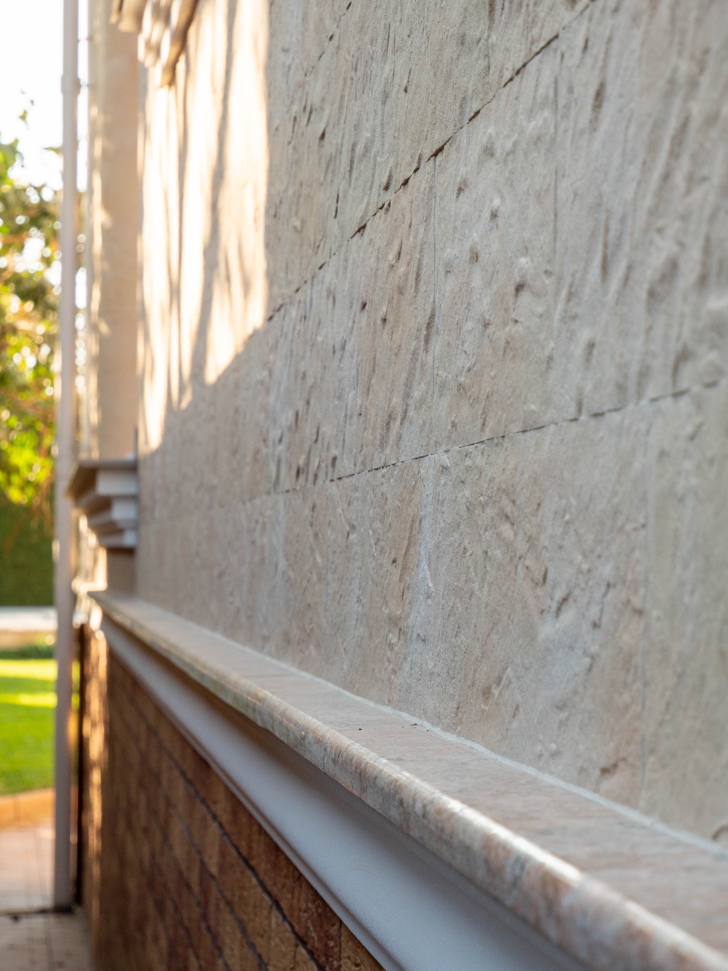 Телецентр, Кишинёв — фасад из гибкой плитки Turkish Travertine — 25