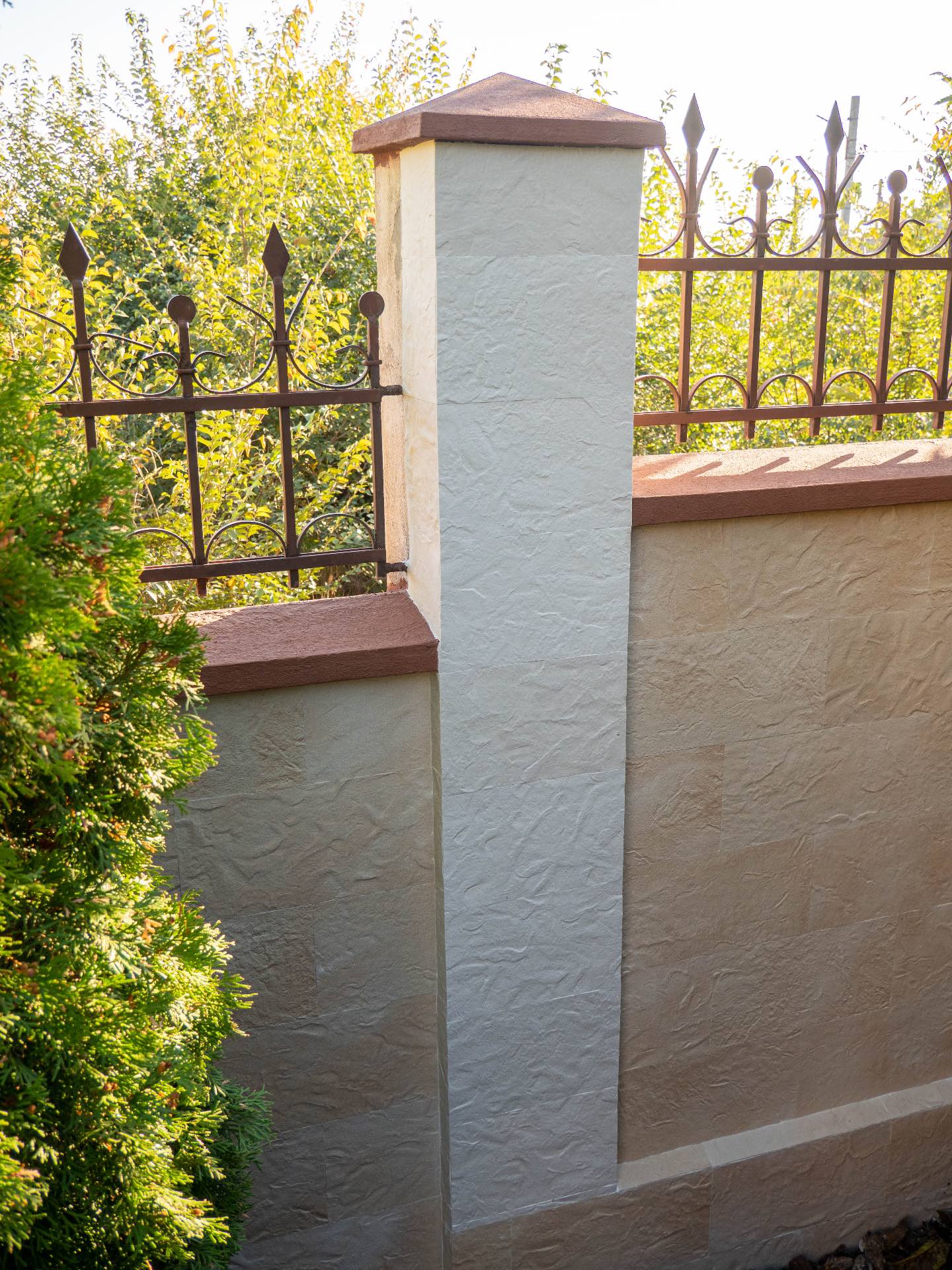 Телецентр, Кишинёв — фасад из гибкой плитки Turkish Travertine — 36