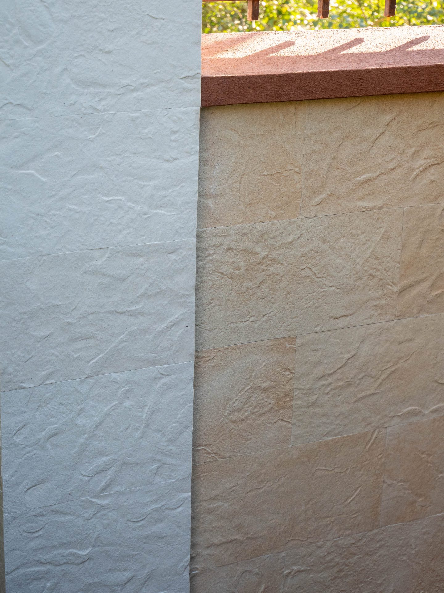 Телецентр, Кишинёв — фасад из гибкой плитки Turkish Travertine — 37