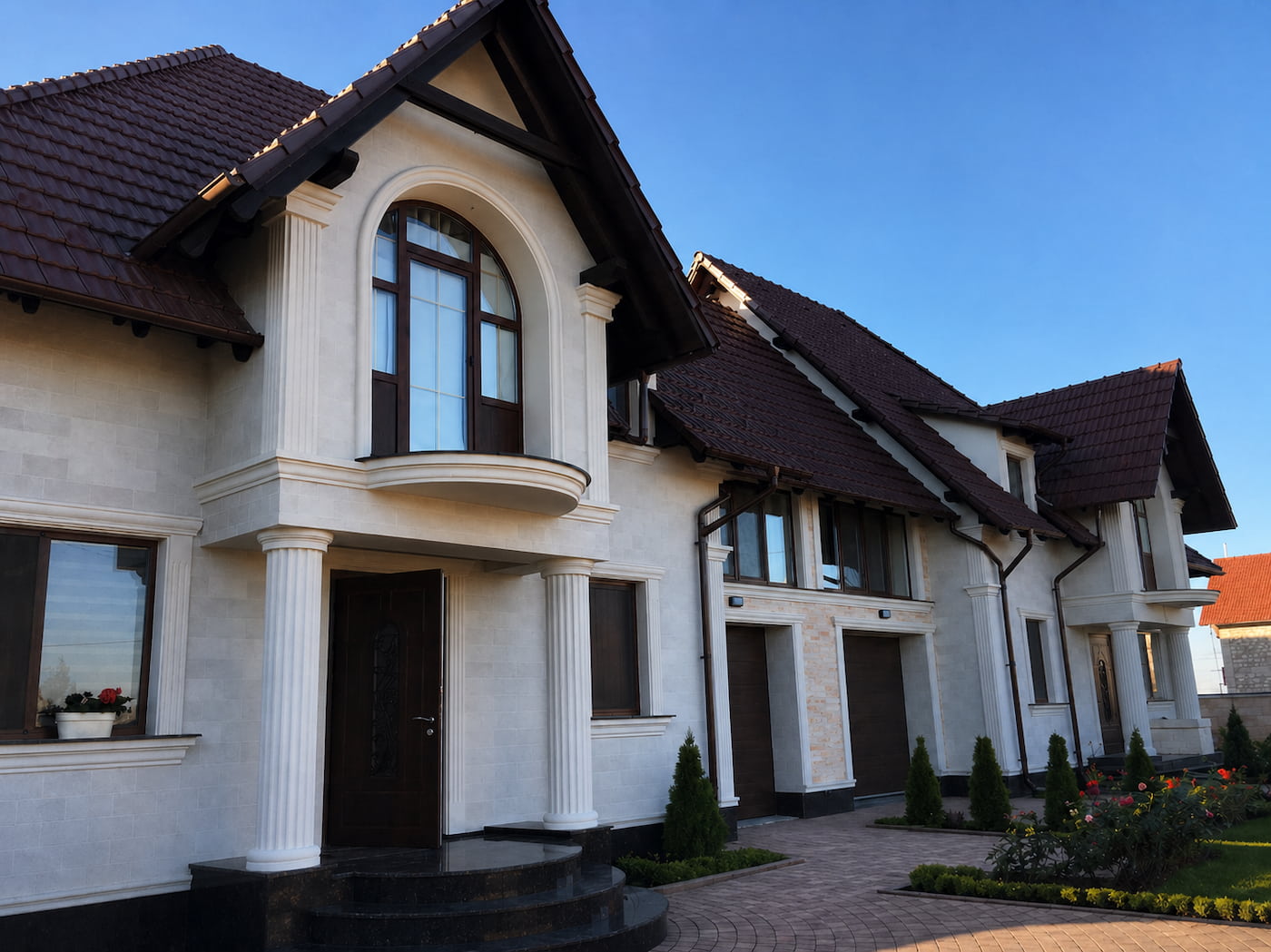 Gresie flexibila fatada - casa privata in Bubuieci — 1